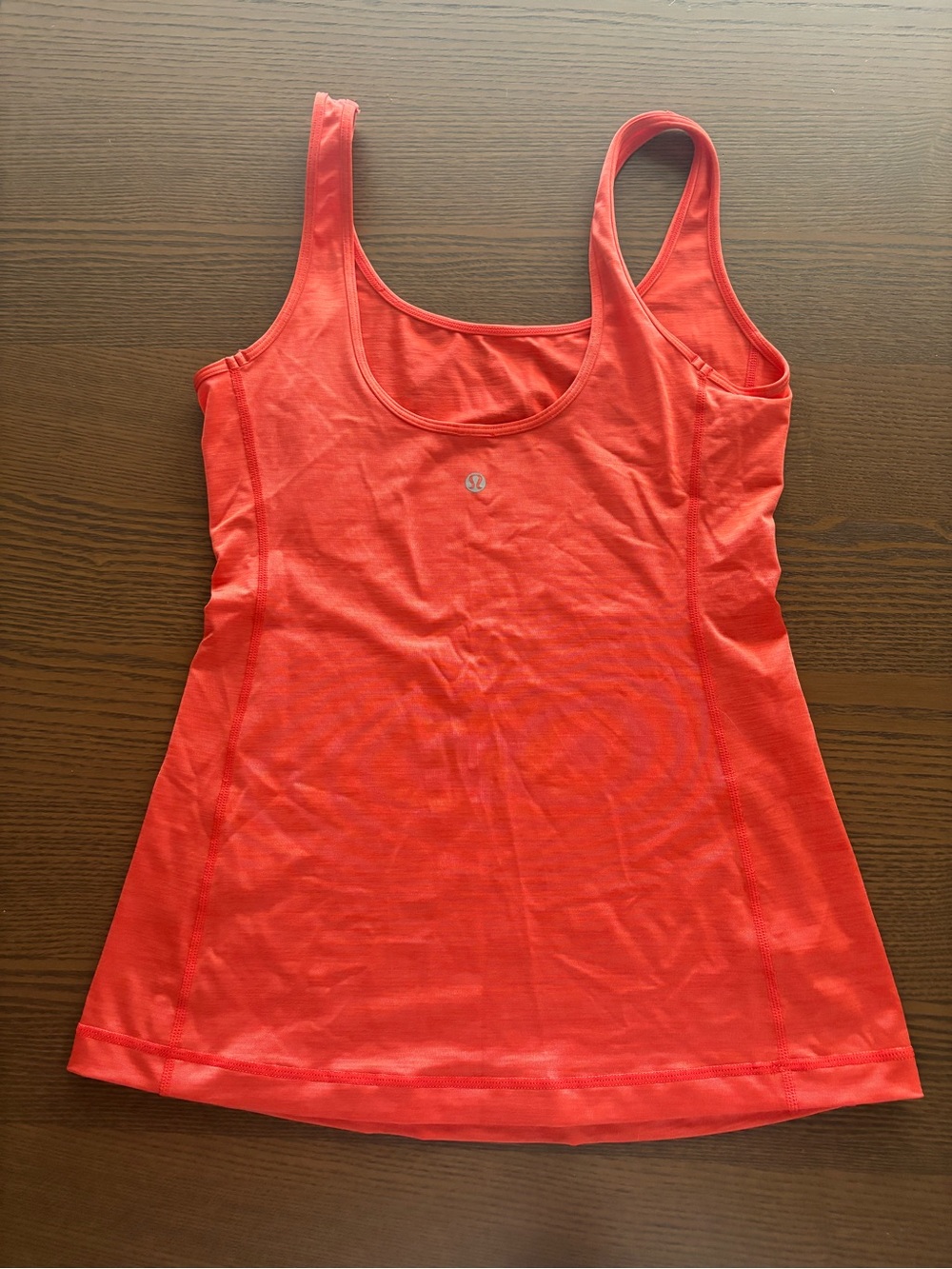 Lululemon women’s orange tank top workout clothing